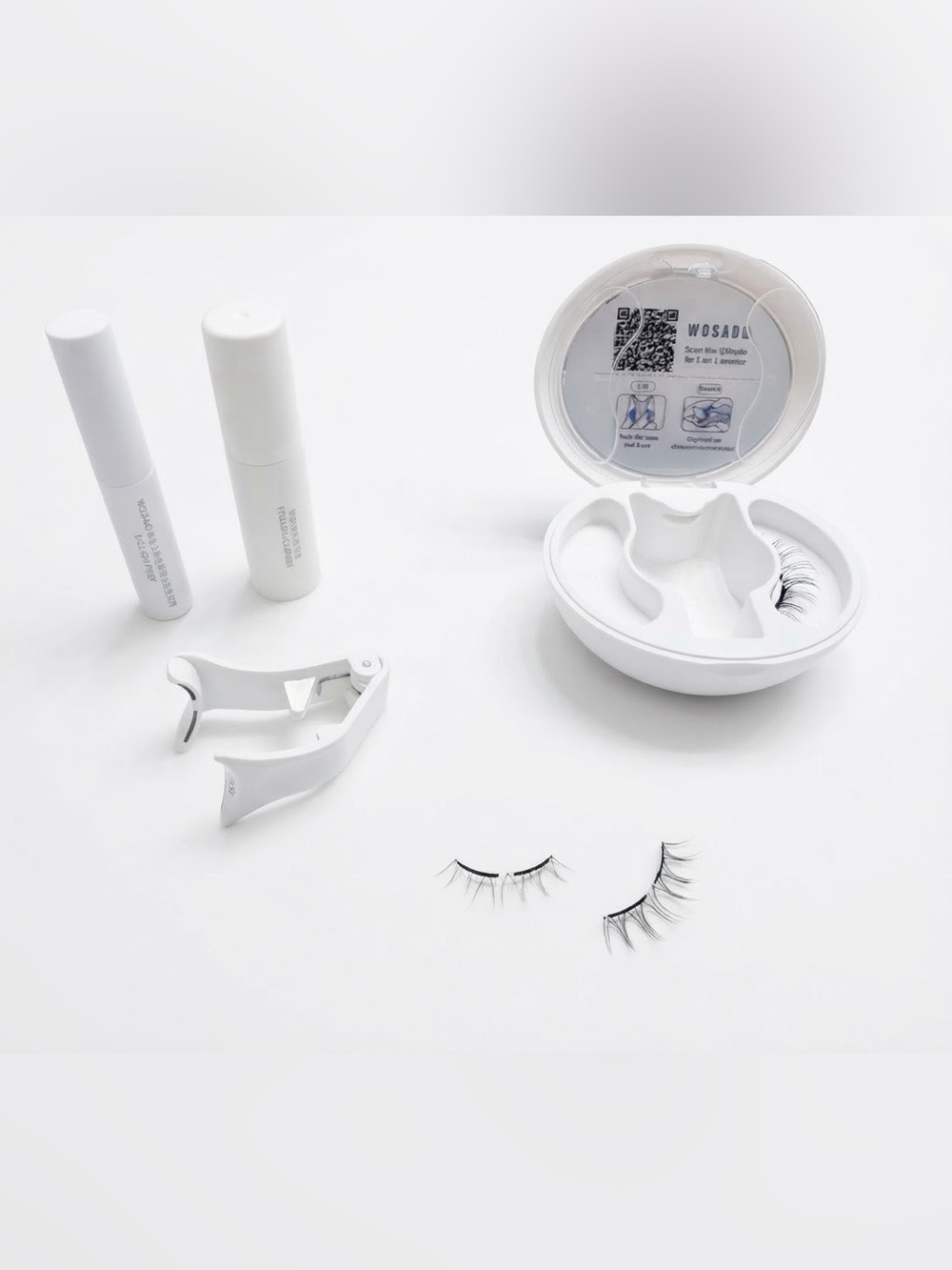 Wosado magnetic False Eyelashes Kit - White